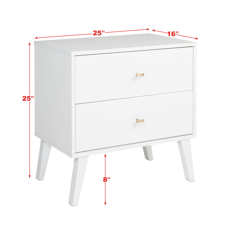 Mercury Row® Alyssa Manufactured Wood Nightstand & Reviews Wayfair